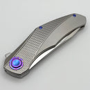 Holt Bladeworks Renegade w/ Titanium Checkered Burnished Handles & M390