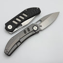 Yan Knives Chevron - Carbon Fiber & Titanium Handles w/ MagnaCut