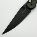 Pro-Tech Avalon Peace Neighbor w/ Green Knurled Aluminum Handle & DLC MagnaCut (Consignment)