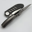 Yan Knives Chevron - Black Micarta & Titanium Handles w/ MagnaCut