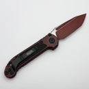 Microtech Knives LUDT Gen III Weathered Crimson Red Tanto 1136-1WCM (Consignment)