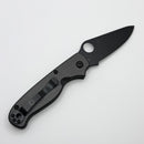 Spyderco Knives ButtonUp Carbon Fiber and 8CR13MOV Plain Edge C275CFPBK (Consignment)