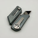 Chaves Knives CHUB Slipper w/ Grey Anodized Aluminum Handle & Stonewash Utility Blade - Blue Label