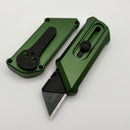 Chaves Knives CHUB Slipper w/ Green Anodized Aluminum Handle & Black PVD Utility Blade - Blue Label