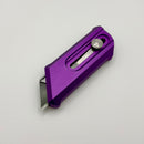 Chaves Knives CHUB Slipper w/ Purple Anodized Aluminum Handle & Stonewash Utility Blade - Blue Label