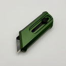 Chaves Knives CHUB Slipper w/ Green Anodized Aluminum Handle & Black PVD Utility Blade - Blue Label