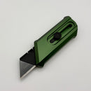 Chaves Knives CHUB Slipper w/ Green Anodized Aluminum Handle & Black PVD Utility Blade - Blue Label