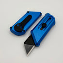 Chaves Knives CHUB Slipper w/ Blue Anodized Aluminum Handle & Black PVD Utility Blade - Blue Label
