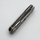 Yan Knives EMW East Meets West Speedhole Titanium Dual Front Flipper w/ M390 Drop Point & Tanto Blades