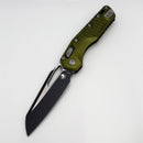 Factory Blem Microtech Knives MSI RAM LOK OD Green Aluminum Frag Handles & Two Tone Black M390MK 210-1FROD