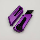 Chaves Knives CHUB Slipper w/ Purple Anodized Aluminum Handle & Black PVD Utility Blade - Blue Label