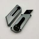 Chaves Knives CHUB Slipper w/ Grey Anodized Aluminum Handle & Black PVD Utility Blade - Blue Label