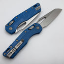 Microtech Knives MSI RAM LOK Cerakote Blue Polymer & Stonewash M390MK 210T-10PMCBL