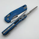 Microtech Knives MSI RAM LOK Cerakote Blue Polymer & Stonewash M390MK 210T-10PMCBL