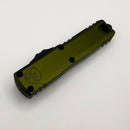 Factory Blem Microtech UTX-85 Gen IV w/ OD Green Handle & Black D/E Part Serrated M390MK 12324-2OD