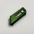Chaves Knives CHUB Slipper w/ Green Anodized Aluminum Handle & Stonewash Utility Blade - Blue Label