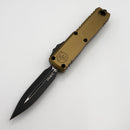 Factory Blem Microtech UTX-85 Gen IV w/ Tan Handle & Black D/E M390MK 12324-1TA