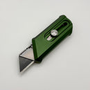 Chaves Knives CHUB Slipper w/ Green Anodized Aluminum Handle & Stonewash Utility Blade - Blue Label