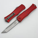 Factory Blem Microtech Knives Mini Hera T/E M390MK w/ Red Handle 1704M-10RD