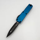 Factory Blem Microtech UTX-85 Gen IV w/ Blue Handle & Black D/E M390MK 12324-1BL