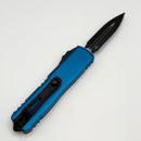 Factory Blem Microtech UTX-85 Gen IV w/ Blue Handle & Black D/E M390MK 12324-1BL