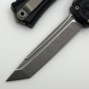 Factory Blem Microtech Knives Mini Hera T/E Apocalyptic M390MK w/ Black Handle 1704M-10AP