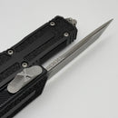 Microtech Scarab 2 Gen 3 Apocalyptic Spine Fluted Full Serrated Tanto w/ Black Handle 1279-12AP