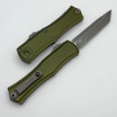 Factory Blem Microtech Knives Mini Hera T/E Apocalyptic M390MK w/ OD Green Handle 1704M-10APOD