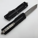 Microtech Scarab 2 Gen 3 Apocalyptic Spine Fluted Full Serrated Tanto w/ Black Handle 1279-12AP