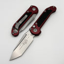 Factory Blem Microtech Knives LUDT Gen III Stonewash Tanto w/ Merlot Handle 1136-10MR