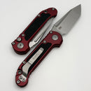 Factory Blem Microtech Knives LUDT Gen III Stonewash Tanto w/ Merlot Handle 1136-10MR