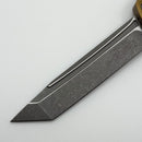 Factory Blem Microtech Knives Mini Hera T/E Apocalyptic M390MK w/ Tan Handle 1704M-10APTA