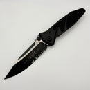 Factory Blem Microtech Socom Elite Single Edge Manual Partial Serrated Black Tactical Standard 160-2T