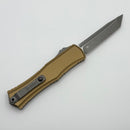 Factory Blem Microtech Knives Mini Hera T/E Apocalyptic M390MK w/ Tan Handle 1704M-10APTA