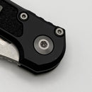 Factory Blem Microtech Knives LUDT Gen III Stonewash Drop Point w/ Black Handle 1135-10