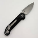 Factory Blem Microtech Knives LUDT Gen III Stonewash Drop Point w/ Black Handle 1135-10