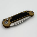 Factory Blem Microtech Knives LUDT Gen III Stonewash Drop Point w/ Tan Handle 1135-10TA