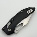 Factory Blem Microtech Knives Manual M-Stitch RAM LOK Black Smooth Aluminum Handles & Stonewash M390MK 169MRL-10