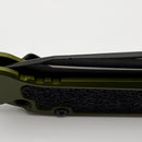Factory Blem Microtech Knives LUDT Gen III Black Tactical Full Serrated Tanto w/ OD Green Handle 1136-3OD
