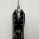 Factory Blem Microtech Socom Delta Ram-Lok w/ Black Aluminum Handles & Serrated Stonewash M390MK 159RL-11