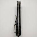 Factory Blem Microtech Socom Delta Ram-Lok w/ Black Aluminum Handles & Serrated Stonewash M390MK 159RL-11