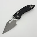 Factory Blem Microtech Knives Manual M-Stitch RAM LOK Black Frag Aluminum Handles & Stonewash M390MK 169MRL-10FR