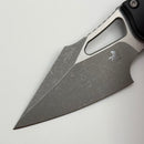 Factory Blem Microtech Knives Manual M-Stitch RAM LOK Black Frag Aluminum Handles & Stonewash M390MK 169MRL-10FR