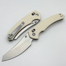 Civivi Sixgill w/ Ivory G-10 Handles & Satin Nitro-V C24050-2