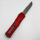 Factory Blem Microtech Knives Combat Troodon Gen III Apocalyptic Single Edge w/ Red Handle 1143-10APRD