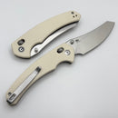 Civivi Sixgill w/ Ivory G-10 Handles & Satin Nitro-V C24050-2