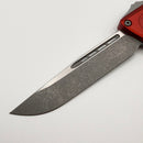 Factory Blem Microtech Knives Combat Troodon Gen III Apocalyptic Single Edge w/ Red Handle 1143-10APRD