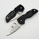 Spyderco Lil' Native Black FRN Handles & Serrated CTS-BD1N C230SBK