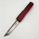 Factory Blem Microtech Ultratech Gen IV T/E Stonewash Standard w/ Merlot Handle 11234-10MR