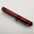 Factory Blem Microtech Ultratech Gen IV T/E Stonewash Standard w/ Merlot Handle 11234-10MR